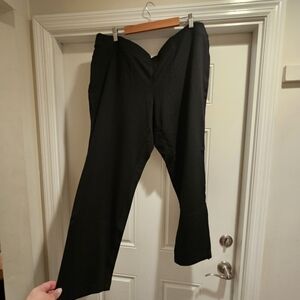 INC International Concepts Black Straight-Leg Trousers